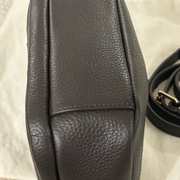 Pom Pom London Original/Mayfair  Leather Bag CONKER NEW!!!! Never carried- $99! - Picture 7 of 13